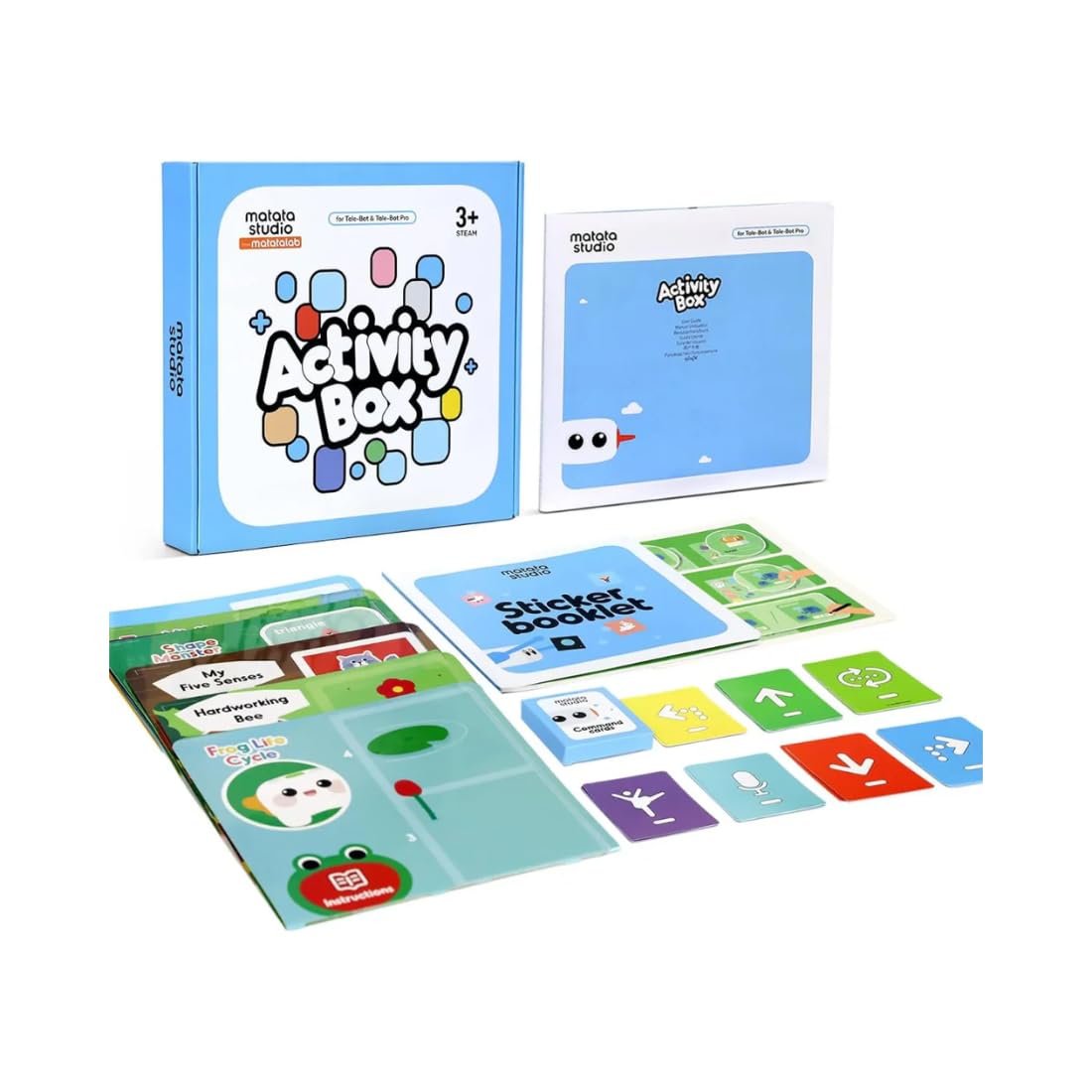 MatataStudio Activity Box Add-on Pack for Tale-Bot Robot, STEM Learning Kit with Interactive Maps, Coding Cards & Stickers for Storytelling, Sequencing & Preschool Computational Thinking-image-23