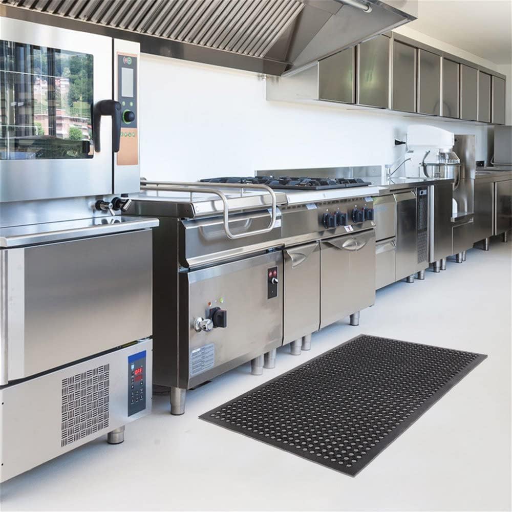 Ringgummimatte 150 x 90 x 0.3cm Gummimatte, rutschfest Wabenmatten, Arbeitsplatzmatte, Küche Drainage Matte, Gummi-Bodenmatte, Gelochte Fussmatte, für Heim, Eingangsbereich, Geschäftsräume