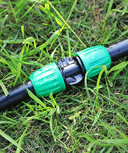 FULAIERGD Pack of 15 Pond Irrigation 1/2" Vinyl Hose (1/2" ID x 0.65" OD) Anti-Drop Quality Fitting (fits 13mm ID) Lock Nut Connectors (Pack of 15 Straight Coupling) - Image 4