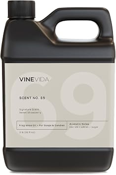 VINEVIDA [32oz] Sweet Strawberry Fragrance Oil for Soap Making Scents for Candle Making, Perfume Oils, Soy Candles, Home Scents Oil Diffusers, Bath Scent Bomb Oils, Linen Spray, Lotions, Car Freshies