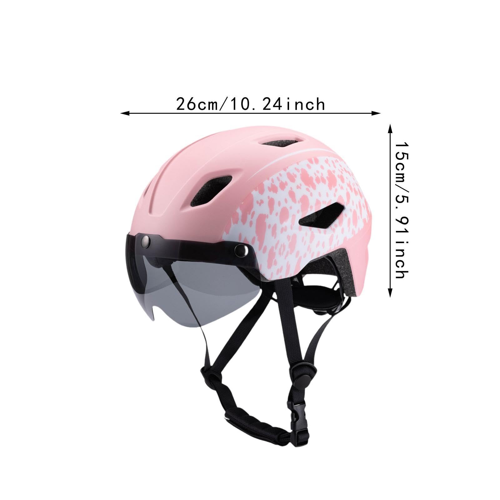 Casque de vélo pour Enfants, Ajustable avec visière, Parfait pour Les Sorties à vélo