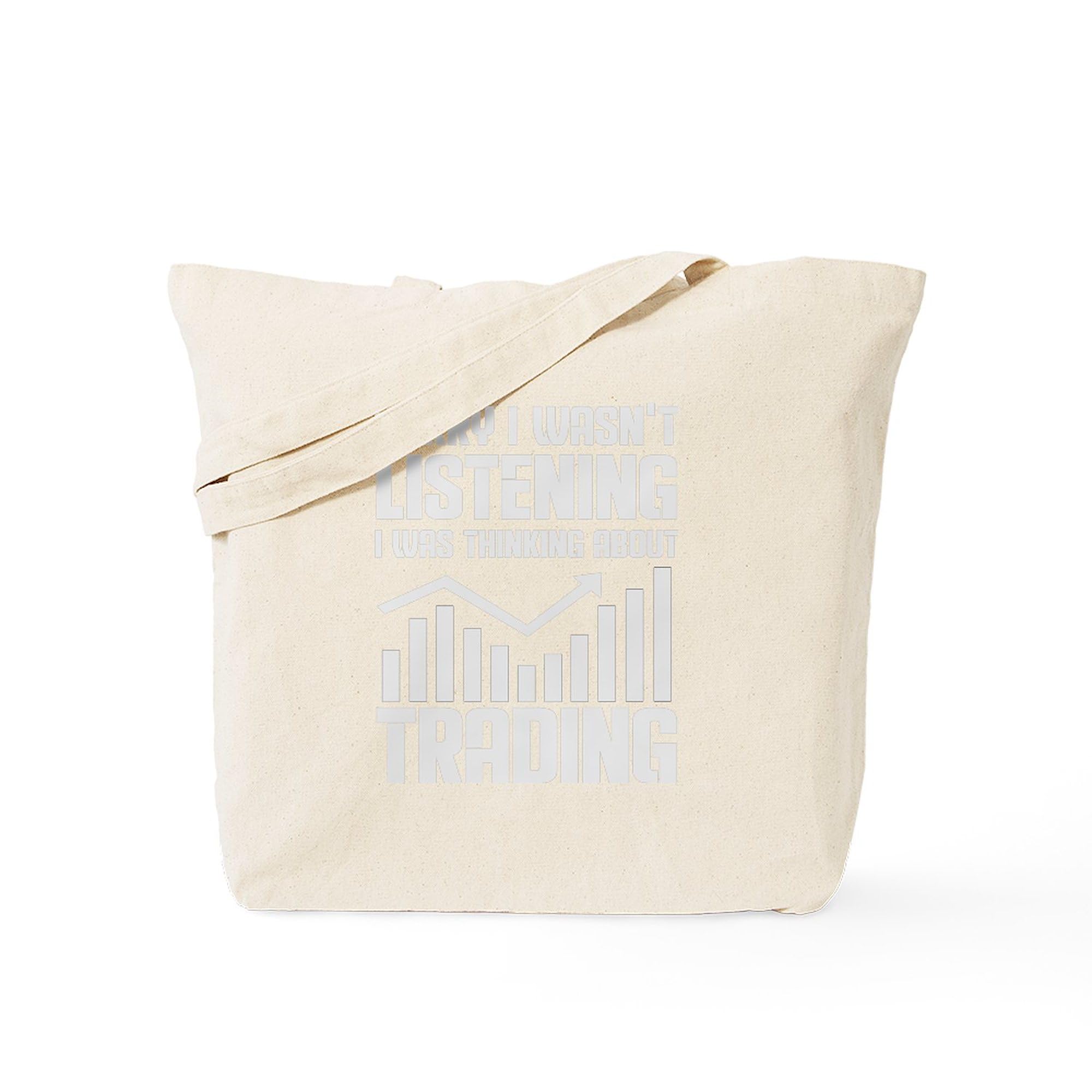CafePressTrading Broker Trader Stock Exchange Tote Bag Natural Canvas Tote Bag, Reusable Shopping Bag