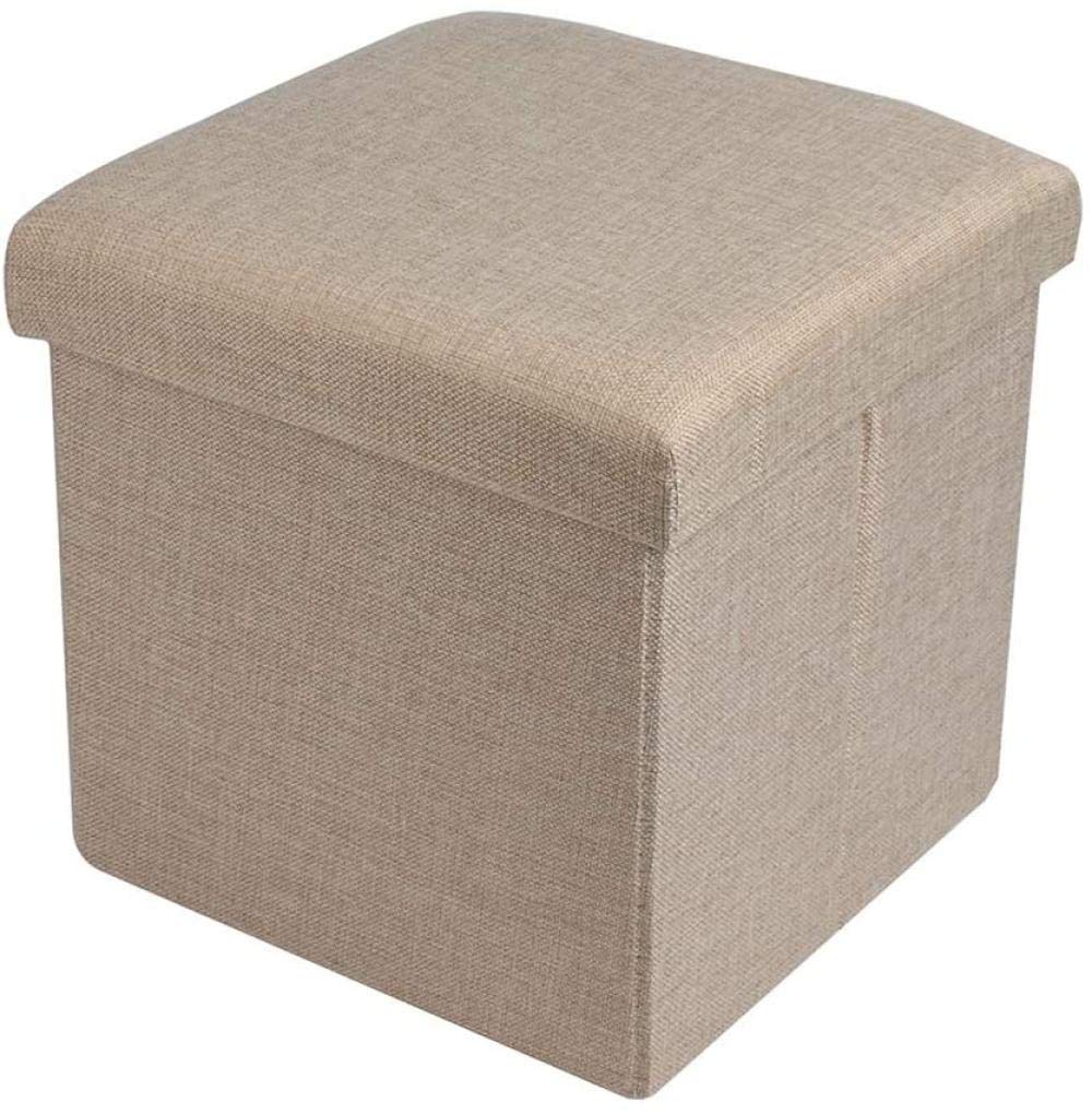 Pouf de rangement pliable pour optimiser les petits salons et chambres