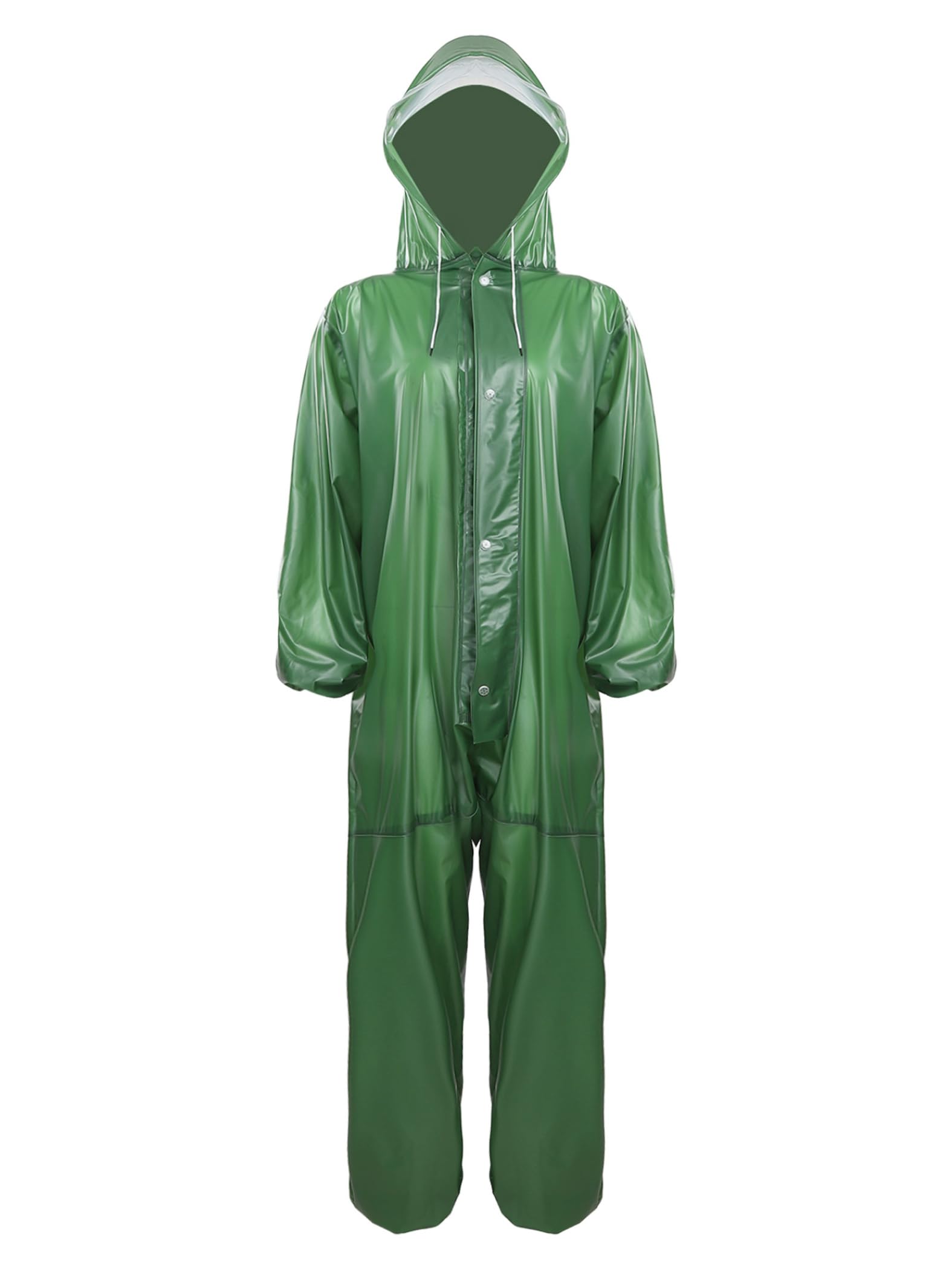 Tuta Impermeabile Traspirante Unisex Uomo Intera da Lavoro Con Cappuccio Cerniera Frontale Giardinaggio Campeggio