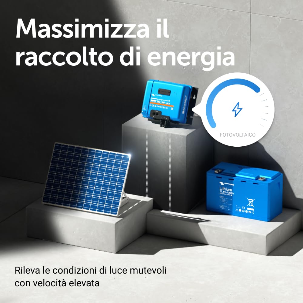 Victron Energy SmartSolar MPPT MC4 150V 60 amp 12/24/36/48-Volt Regolatore di carica solare (Bluetooth)
