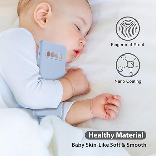 Miniatura 6 de oakxco Funda diseñada para Samsung Galaxy S10 Plus con agarre de silicona, funda de gel de goma suave para mujeres y niñas, delgada, flexible,