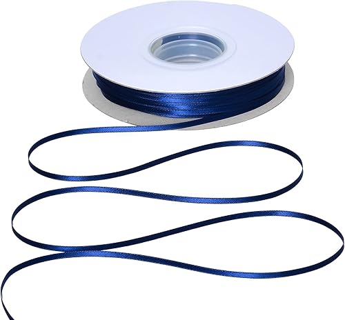 Miniatura 30 de YAMA Cinta de satén de doble cara, 7/8 pulgadas, 25 yardas para envolver regalos, color rosa