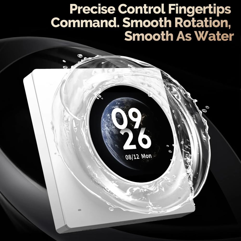 Tuya WiFi Smart Knob Central Control Screen Touch Rotate Rotate Interrupteur 3 Relais Smart Knob Interrupteur