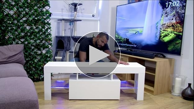 Amazon｜HomeSailing テレビ台 ホワイト 幅130cm 鏡面仕上げ LED