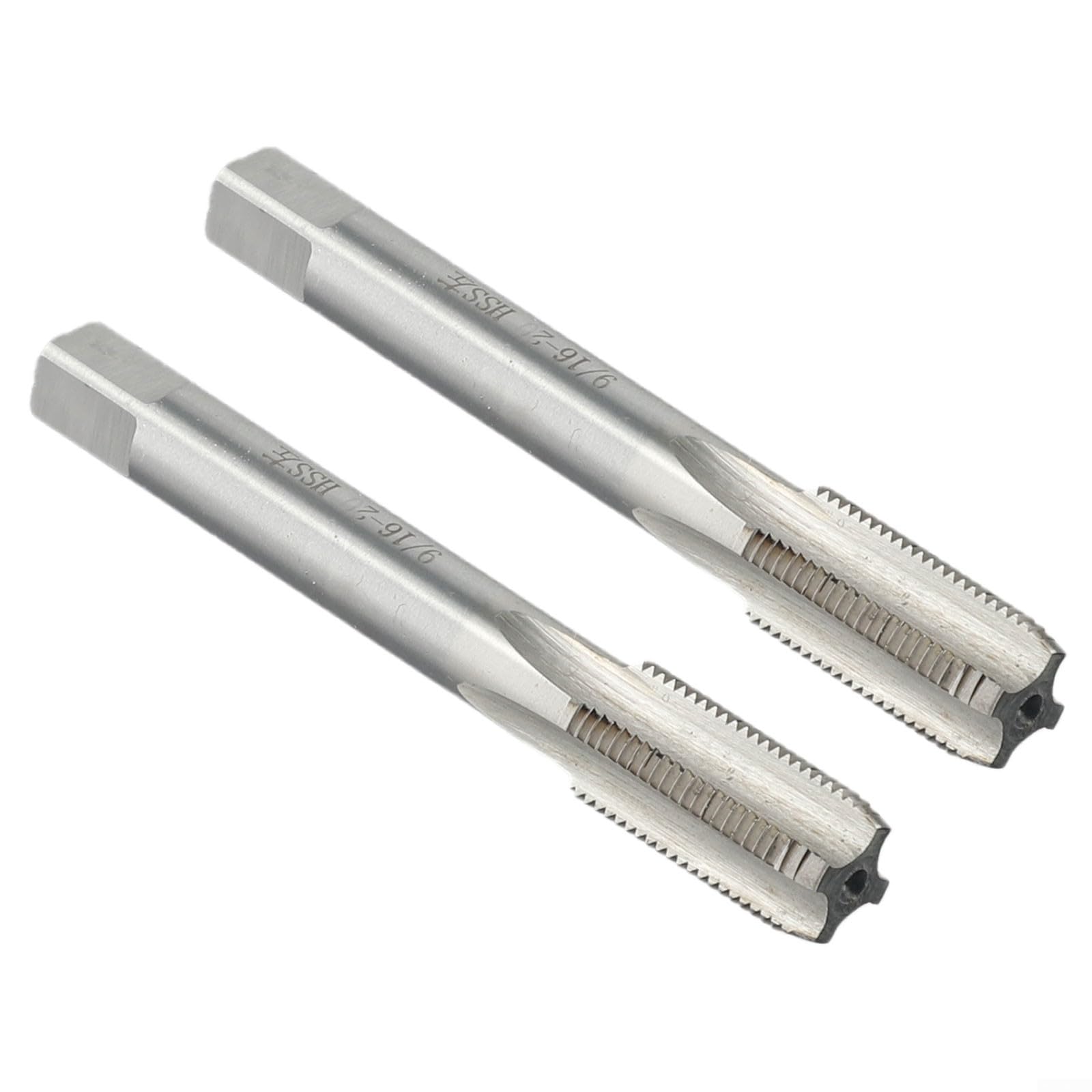 2 Stück 9/16 Zoll 20 Rechts- und Linksgewindebohrer, Pedal-Reparaturwerkzeug HSS TPI für Fahrradkurbel, Holzbearbeitung, Epoxidplatte (9/16-20)