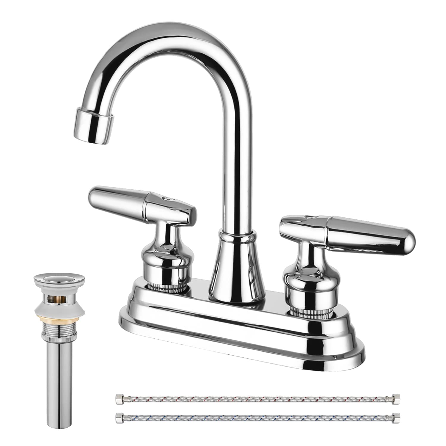 Buy Airuida Chrome Polish Bathroom Deck LeadFree Modern Commercial Two