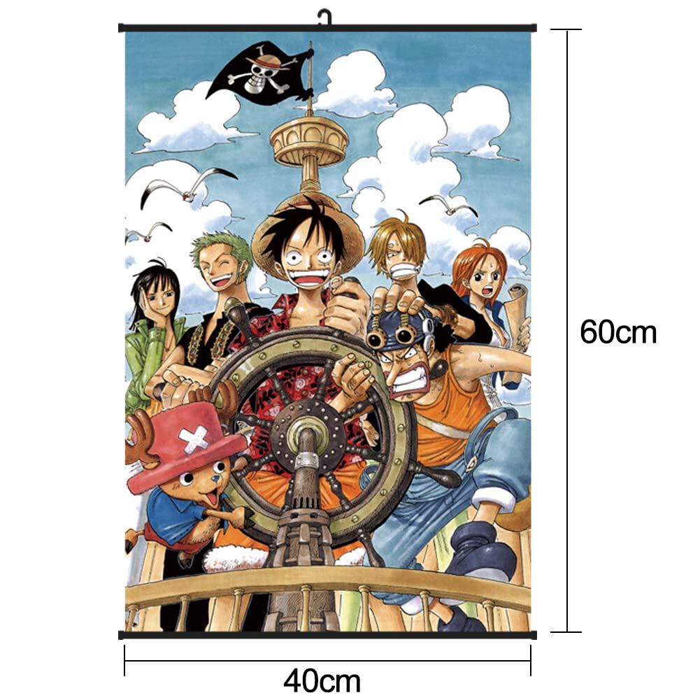 2 Posters Déroulants En Toile 40x60 Cm - Impression étanche - Déco Murale Manga/anime - Pour Salon/chambre