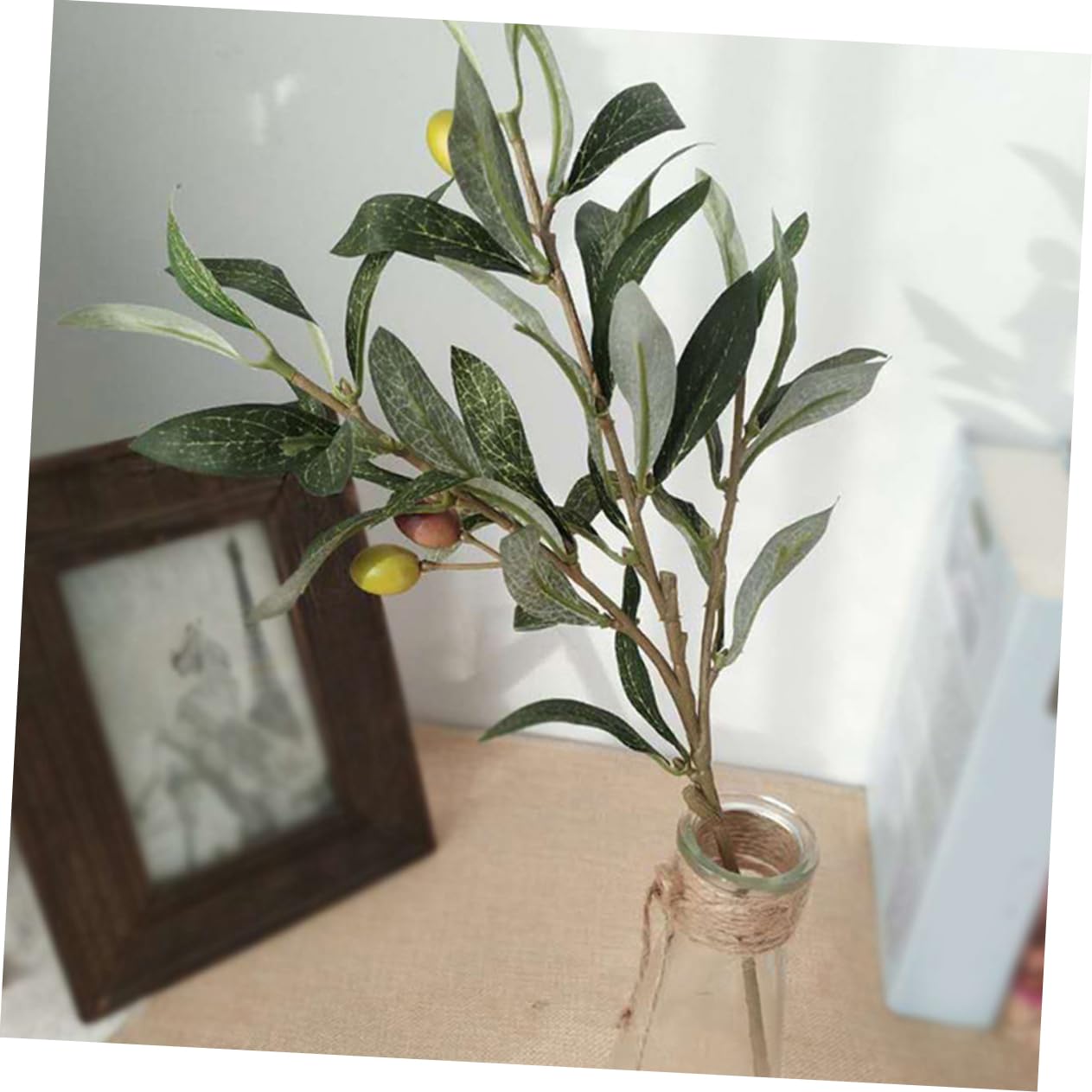 Garneck 4 Set Eleganti Rami Di Ulivo Artificiali Rami Di Ulivo Rami Di Albero Finti Per Casa Ufficio 3 Pezzi * 4