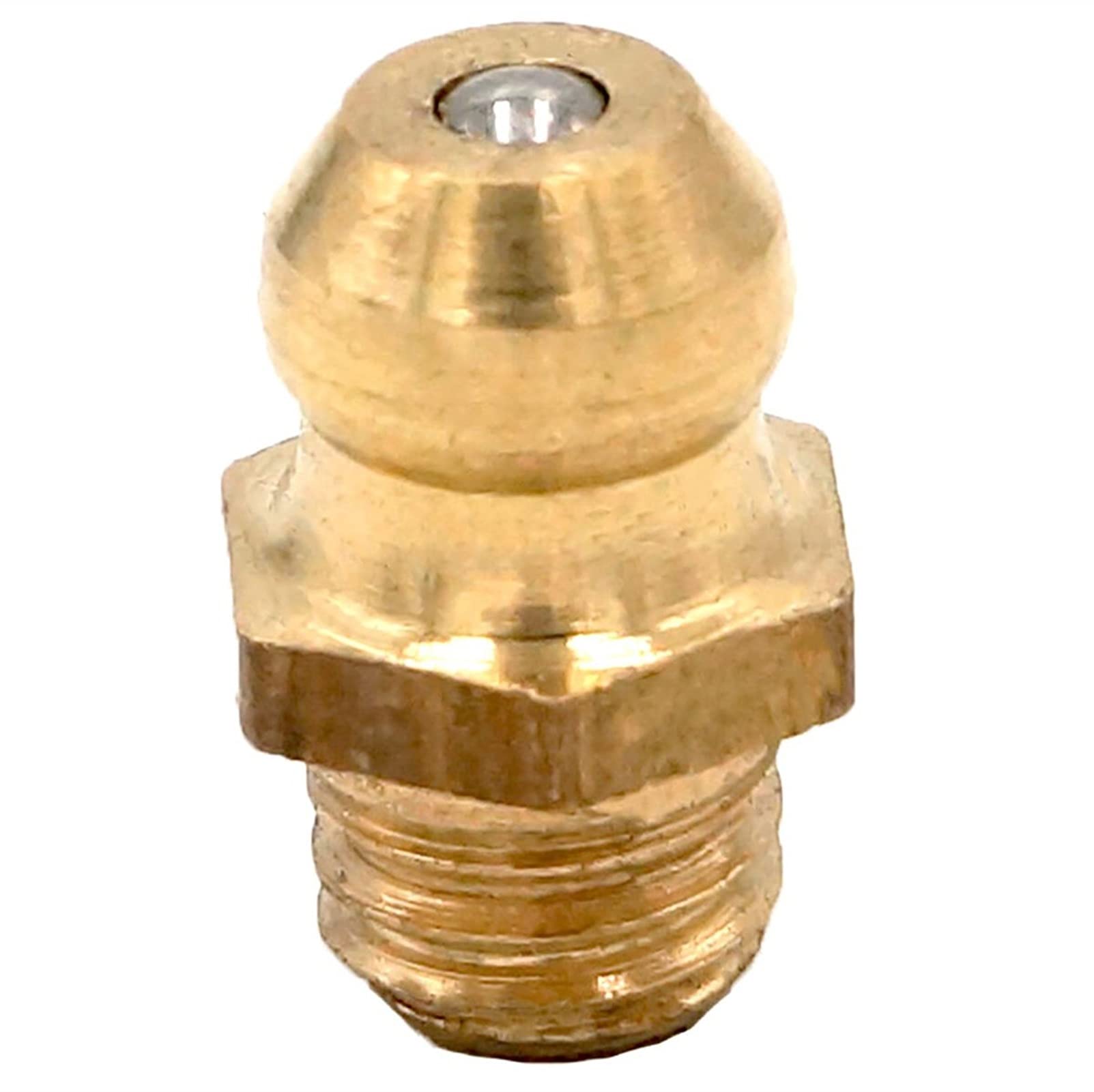 Qinlu-Brass Connector Hose Fitting 20pcs M6x0.75 /M6x1.0 Male Brass Grease Nipple Fitting For Grease Gun Machine Tool, corrosion resistance ( Color : M6x1.0 )