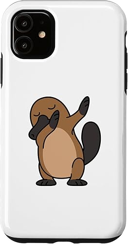 Funda para iPhone 11 Dabbing Platypus Dab Dance Pose Animal