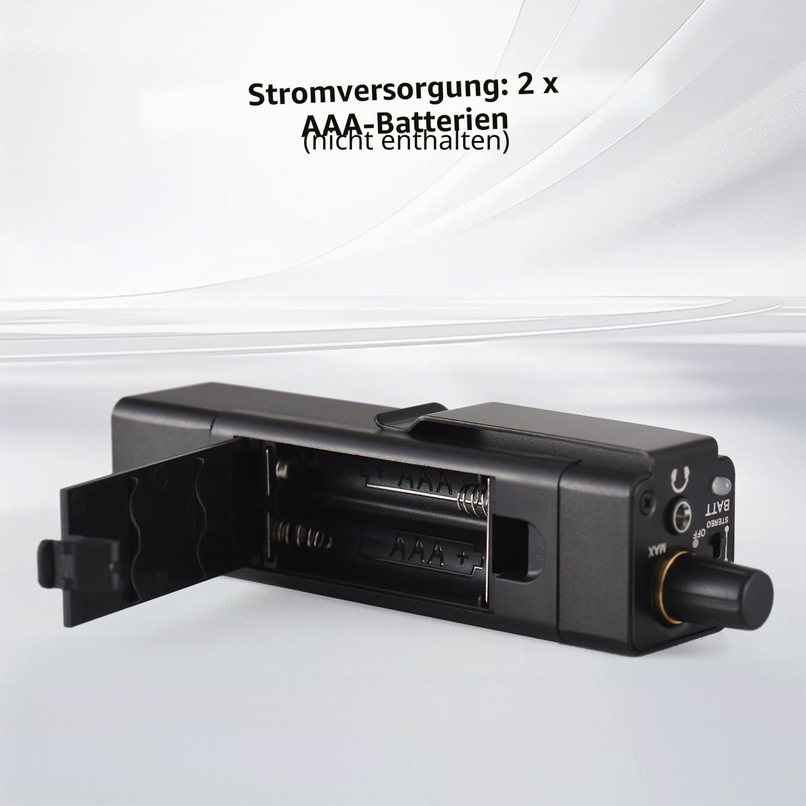 Btuty In-Ear-Monitor-Verstärker, tragbarer Stereo-Kopfhörer-Verstärker mit XLR/6,35-mm-Eingang, 3,5-mm-Ausgangsbuchse, Mono-/Stereo-Schalter, Lautstärkeregelung für Musiker, Keyboarder, Schlagzeuger