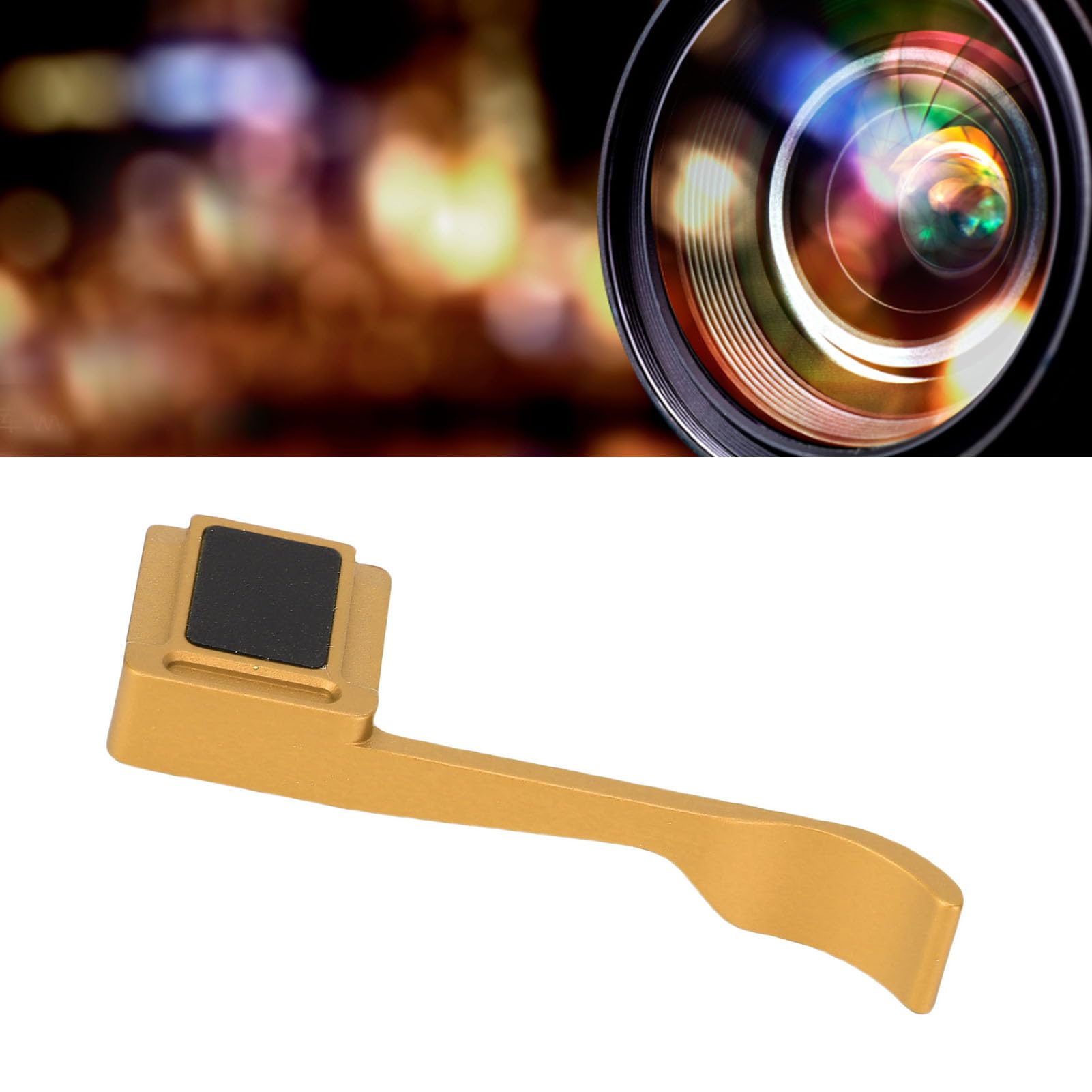 Daumengriff für Q2-Kamera, Langlebige Aluminiumlegierung, Verbesserte Handstabilität, Perfekt für Fotografen, 1 Einheit (Gold)