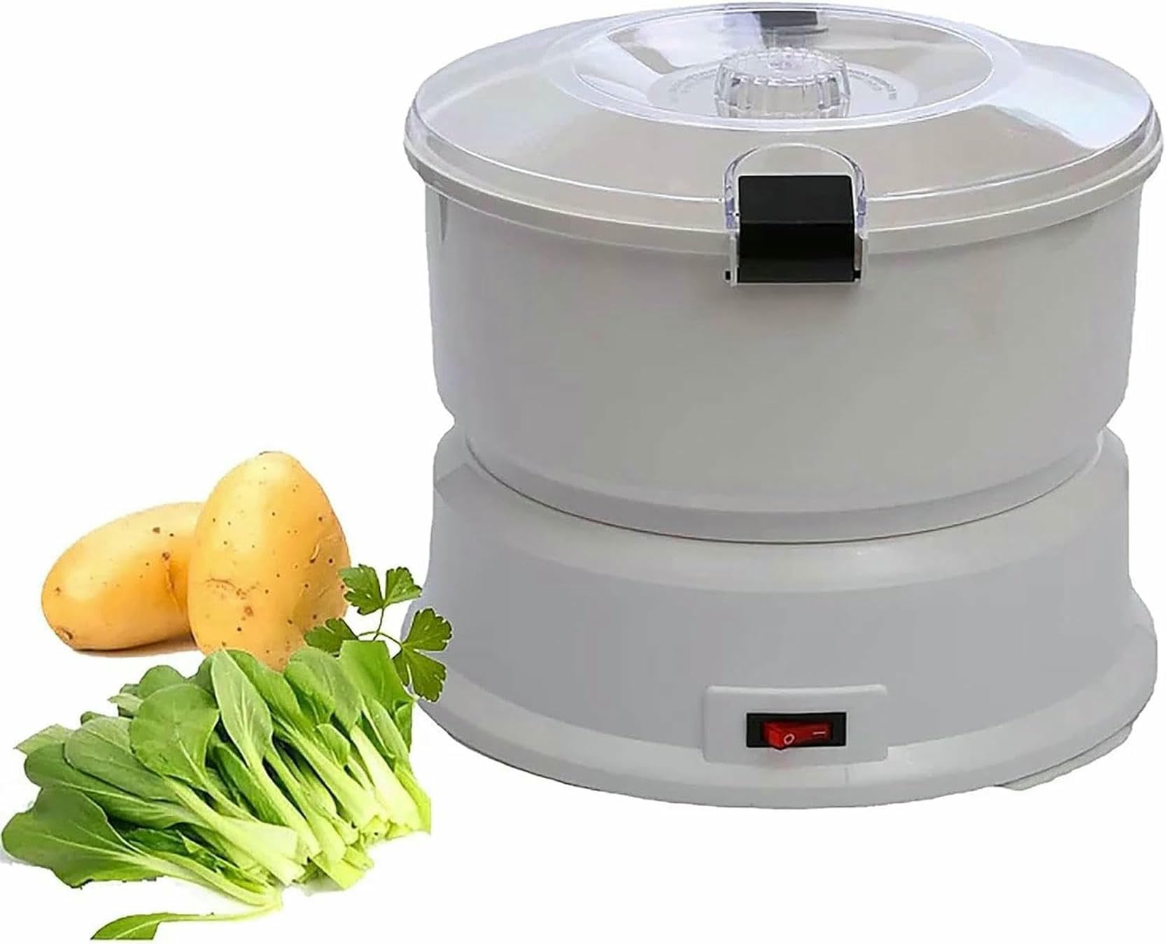 Pelador de patatas eléctrico, pelador automático, sin suciedad (capacidad 1 kg) for frutas y verduras