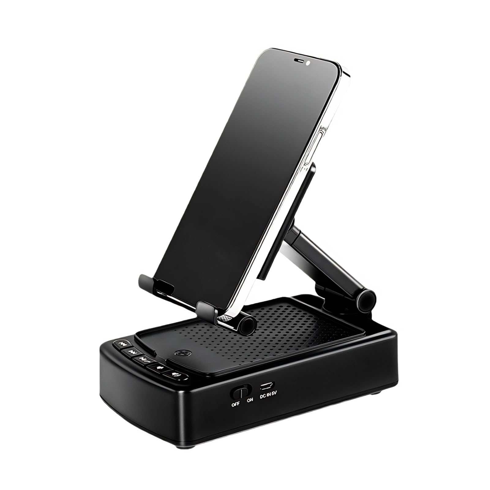 Cuifati F28 Handy-Ständer-Lautsprecher, Stabile Unterstützung, Verstellbarer Winkel, Rutschfester Handyhalter mit Langer Akkulaufzeit für Tablets und Bequemes Freisprechen,
