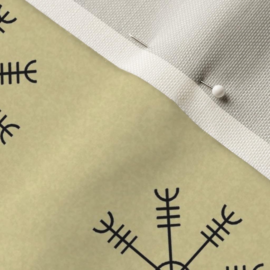 Spoonflower Fabric - Viking Pagan Printed on Upholstery Velvet Fabric Fat Quarter - Upholstery Home Decor Bottomweight Apparel