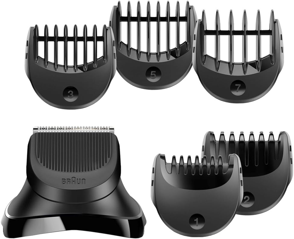 Braun BT32 Series 3 Electric Shaver Beard Trimmer Attachment for Braun Series 3 Shave with 5 Combs - Black