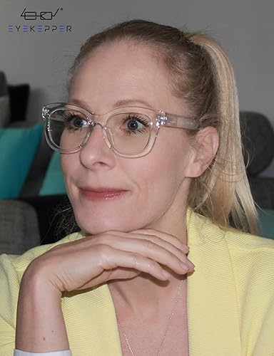 Miniatura 8 de Eyekepper Lectores progresivos de gran tamaño para mujeres, lectores de computadora multienfoque con protección UV, lentes de lectura trifocales