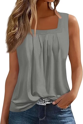 Spring Summer Plus Size Dressy Tank Tops for Women 2025 Womens Workout Floral Boho Beach Sleeveless Shirts Blouses