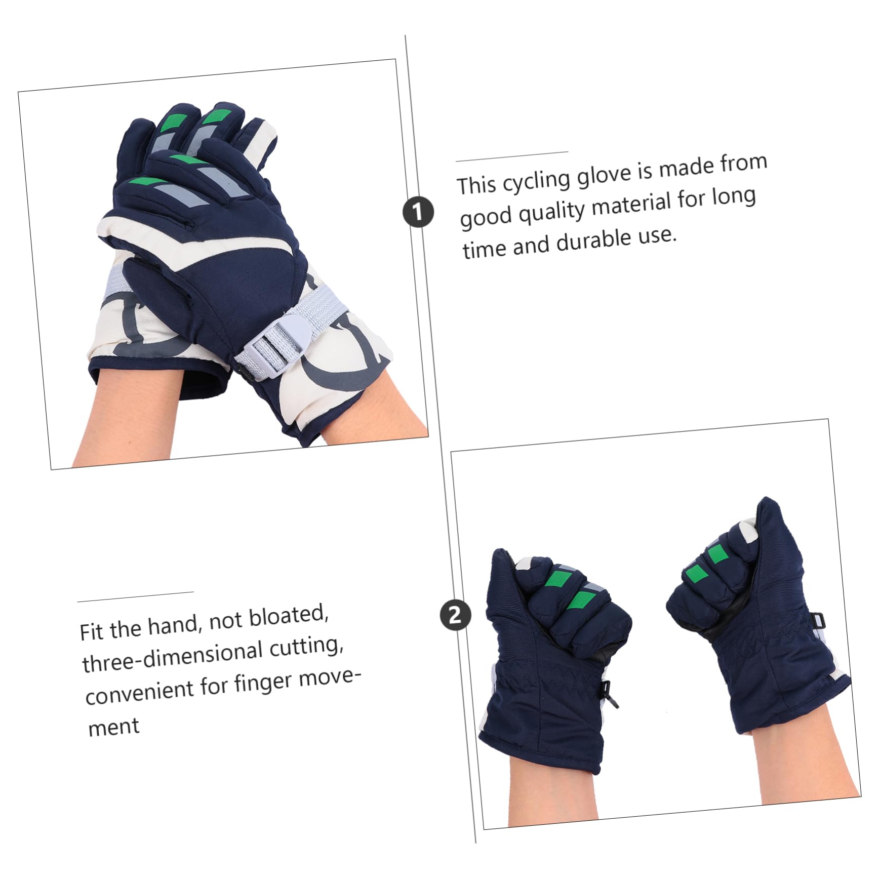 Yardenfun Children's Cycling Gloves Kids Winter Gloves Touch Screen Snowboard for