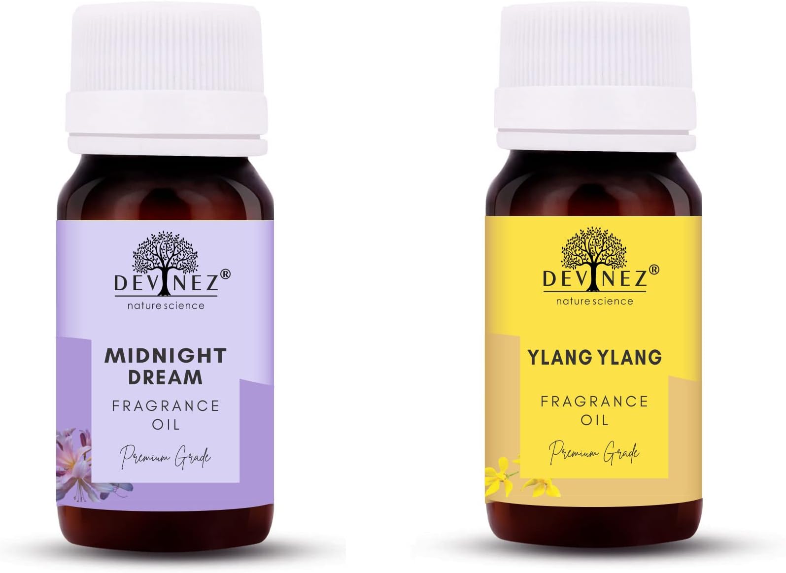 Devinez Midnight Dream, Ylang-Ylang Aroma Oil for Diffuser/Ultrasonic Aroma Diffuser/Tealight Diffuser/Reed Diffuser, 30ml Each