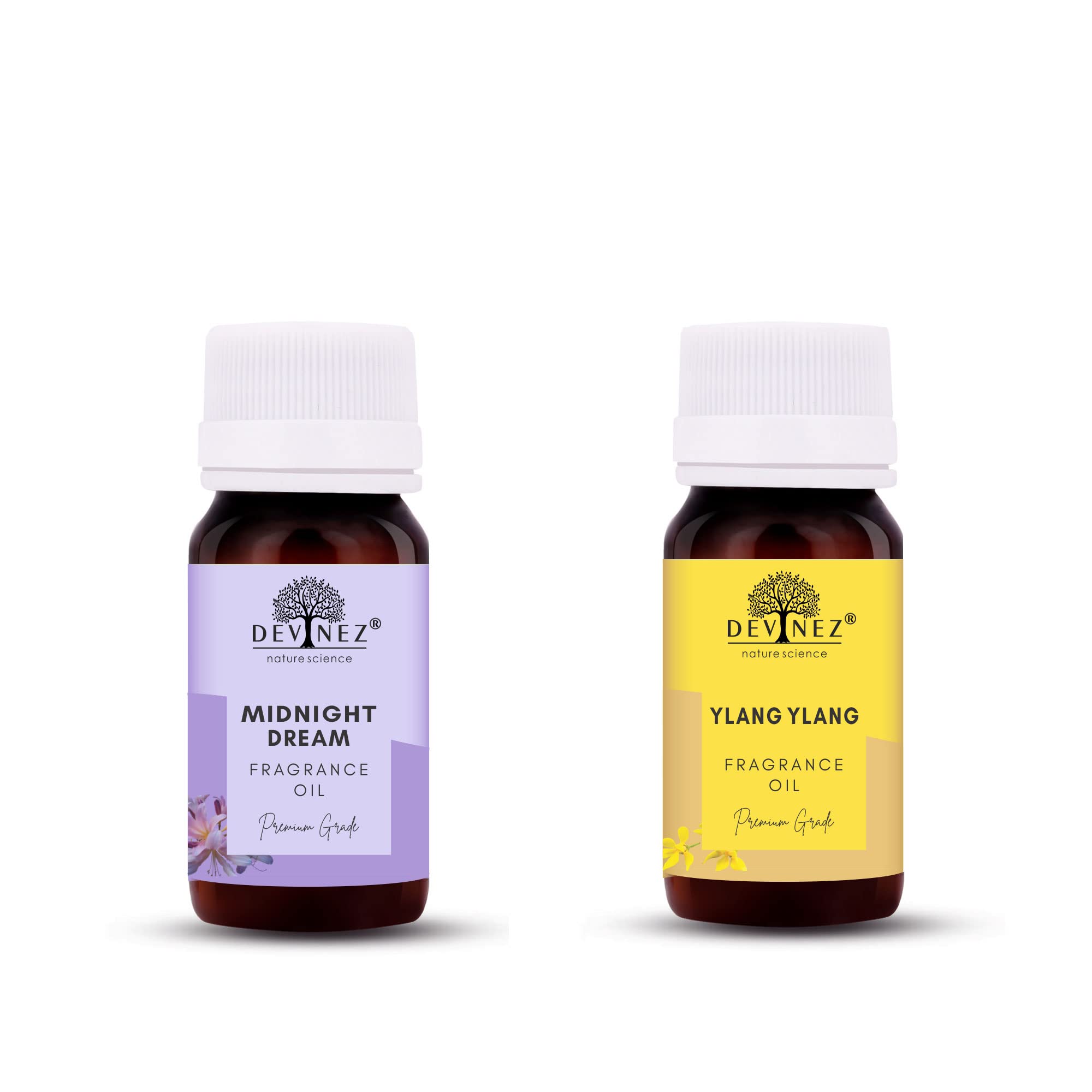 Devinez Midnight Dream, Ylang-Ylang Aroma Oil for Diffuser/Ultrasonic Aroma Diffuser/Tealight Diffuser/Reed Diffuser, 30ml Each
