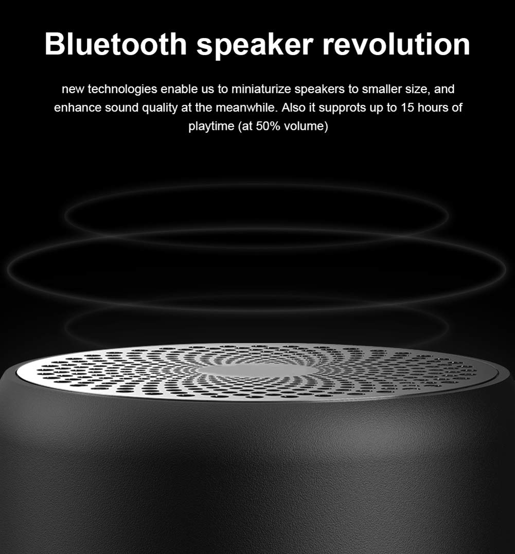 C- Altavoz Bluetooth Súper Mini A Prueba De Agua Sonido/Altavoz Portátil De Calidad Baja Bluetooth 5.0, IP67 A Prueba De Agua, Estuche De Viaje Embalado para Ducha, Habitación, Bicicleta, Automóvil