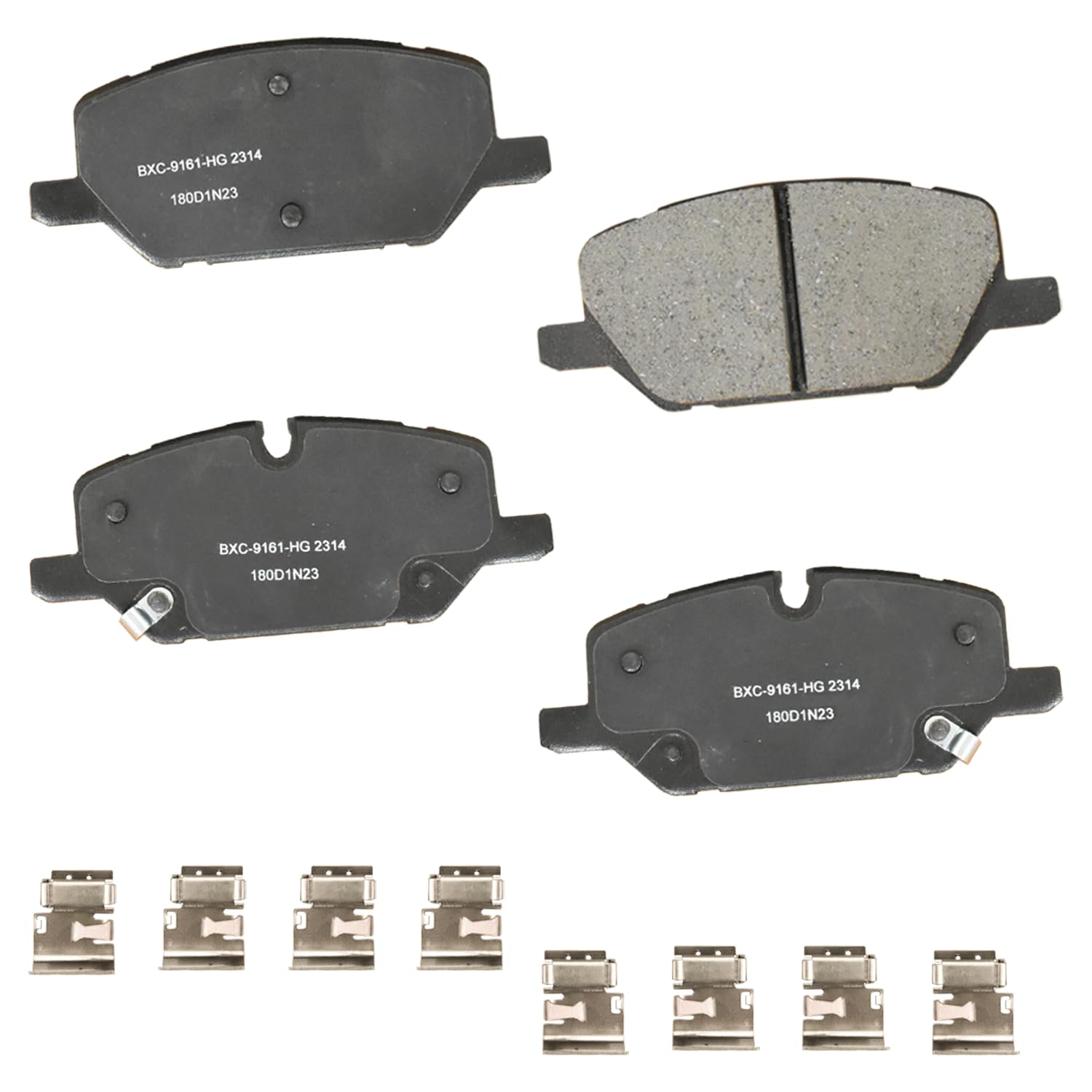 Bendix Premium SBC2314 Ceramic Front Brake Pads for Buick Envision 2023-2021, Cadillac CT4 2022-2021, CT5 2022-2020, XT4 2022-2020, Chevrolet Camaro 2023