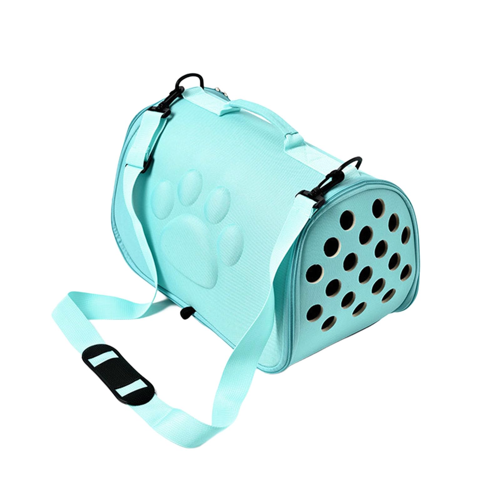Haofy Transportín para Mascotas EVA, Transpirable, Suave, Transportador de Viaje para Gatos, Perros Pequeños, Bandolera, Portátil, Plegable, con Correa para el Hombro, Gran (L Máximo 7,5 kg)