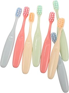 SECFOU 8 Pçs Escovas De Dentes Escovas De Dentes Crianças Escova De Dentes Do Bebê Escova De Dentes Criativa Escova De Dentes Doméstica Escova De Dentes Natural Treinamento Escova De