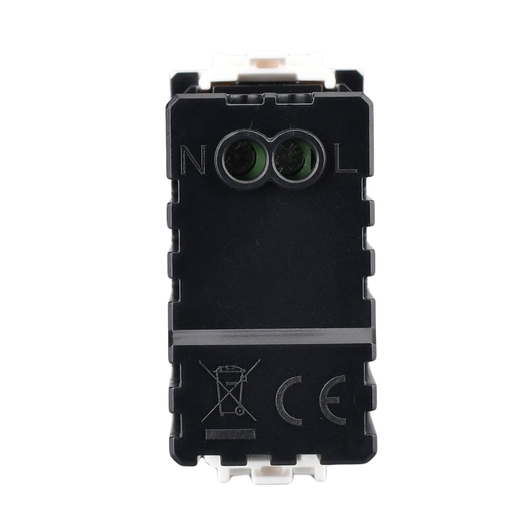 4 Stück USB-Ladegerät 1 Modul, USB-A QC 3.0 + USB-C PD 20 W, Schnellladung 5 V 9 V 12 V, kompatibel mit Bticino Living Light, Farbe Weiß, Serie MBL