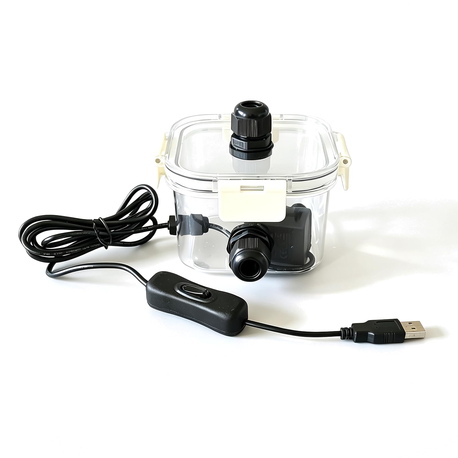 Filtre Externe pour Aquarium, 80/150/200 L/h, Silencieux, avec Tuyau D'arrivée d'eau, Petit Système De Filtration Et De Nettoyage, pour Aquarium De Bureau Nano, Betta Ou Crevettes 80L/H