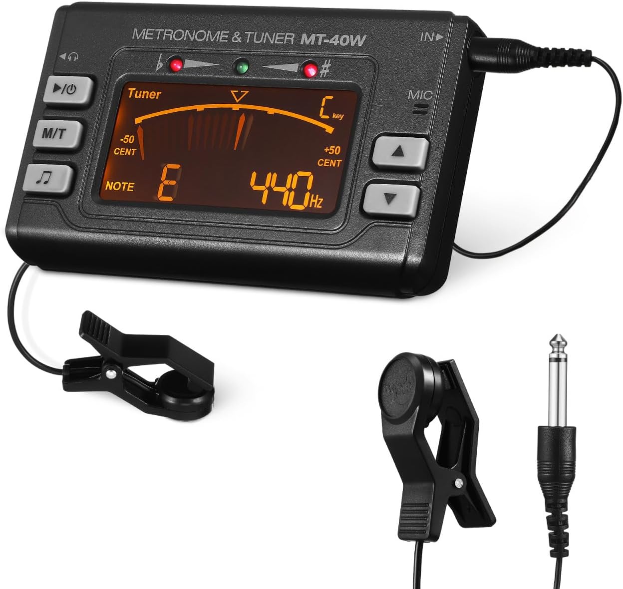 Milisten Metronome Tuner, 3 In 1 Digital Wind Instruments Tuner, Alto Saxophone Tuner Flute Tuner Clarinet Tuner Trumpet Tuner Tuba Tuner with Clip Pickup