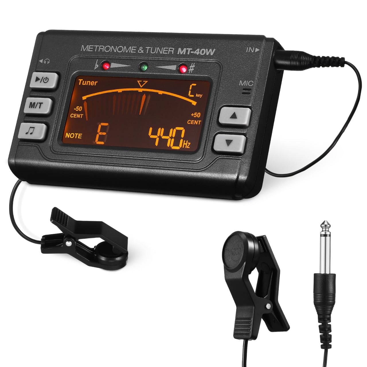 Milisten Metronome Tuner, 3 In 1 Digital Wind Instruments Tuner, Alto Saxophone Tuner Flute Tuner Clarinet Tuner Trumpet Tuner Tuba Tuner with Clip Pickup