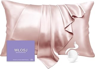 100% Silk Pillow Cases Queen Size Mulberry Silk Pillowcase for Hair and Skin 22 Momme Highest Grade 6A Silk Cooling Soft Smooth with Zipper 20 x 30 Inches 1PC, Pink