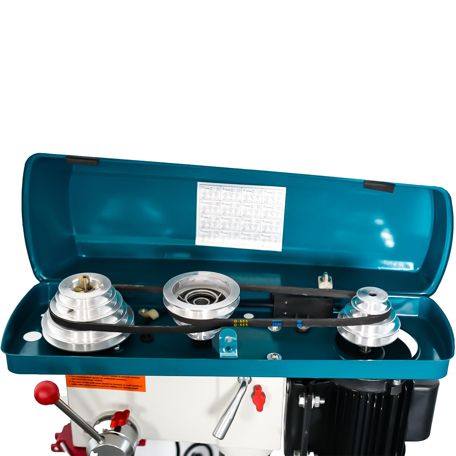 KATSU Tools Prensa de taladro de pilar de banco resistente de 550 W + portabrocas de 16 mm + interruptor electrónico de velocidad variable de 16 velocidades + profundidad máxima de perforación de 80