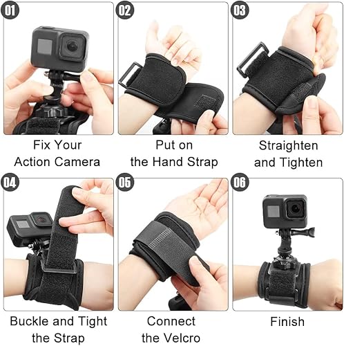 Miniatura 4 de Taisioner Arnés ajustable para el pecho compatible con GoPro AKASO Insta360 DJI Osmo Cámara de acción Accesorios de grabación de video