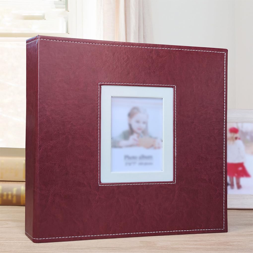 Fotoalbum, DIY, Hochzeit, Familie, Liebhaber, Reise, Erinnerung, Zwischenblatt, Schraubbindung, Organisationshalter, Heimdekoration, Buch, Rot