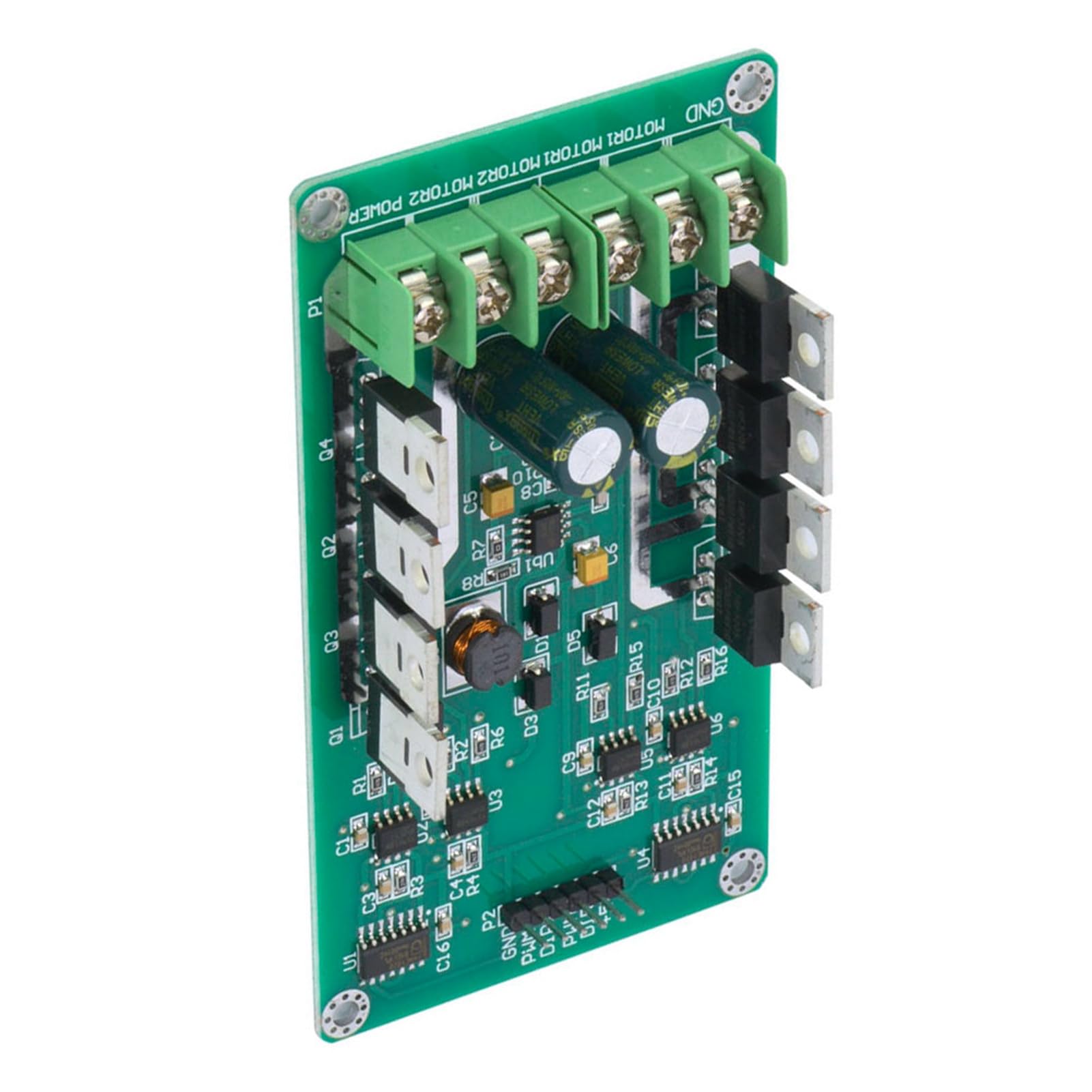 Yctze Puce de Pilote de Pont en H IRF3205 MOSFET Carte de Module de Pilote de Moteur Double, DC 3-36 V 10 A Crête 30 A, Adaptée pour L9110S MOSFET H Bridge 24 V 10 A