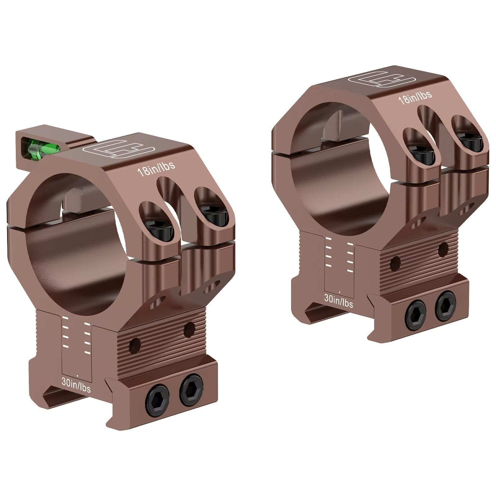 WestHunter Optics Präzisions-Zielfernrohrmontagen für Picatinny, mit 120 MOA Verstellbereich, höhenverstellbare Montage für 1 Zoll/30 mm/34 mm Mittelrohr, inklusive Wasserwaage