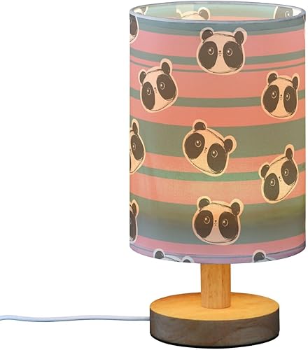 Night Lights Mini Lamps with USB Cute Panda Striped Pink Blue Night Lights for Kids Farm