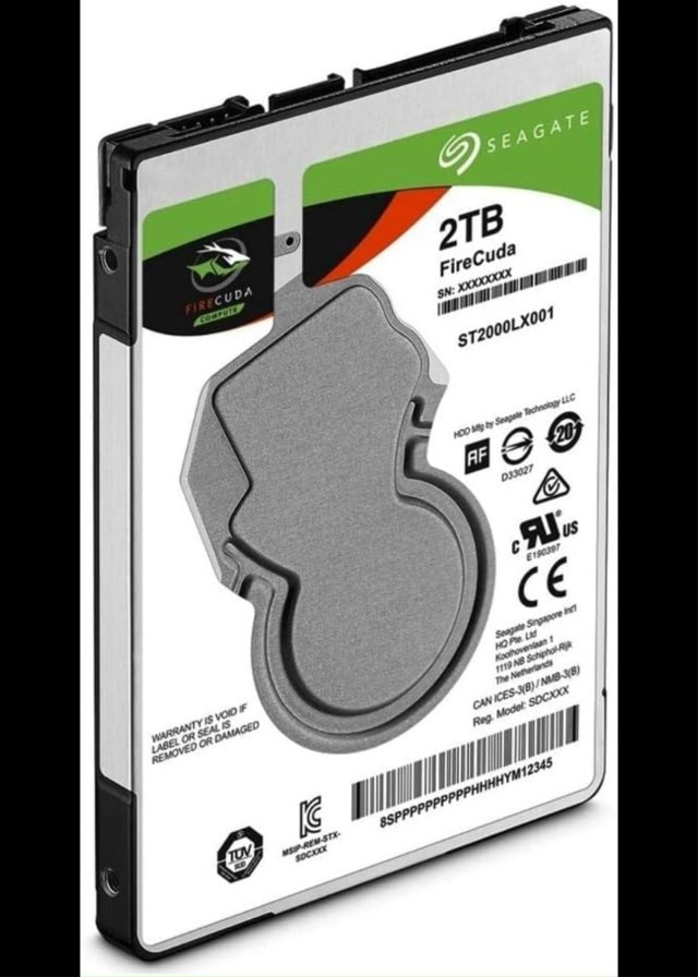 Seagate ST2000LX001 - 2 TB FireCuda Internal SSHD Hard Drive for