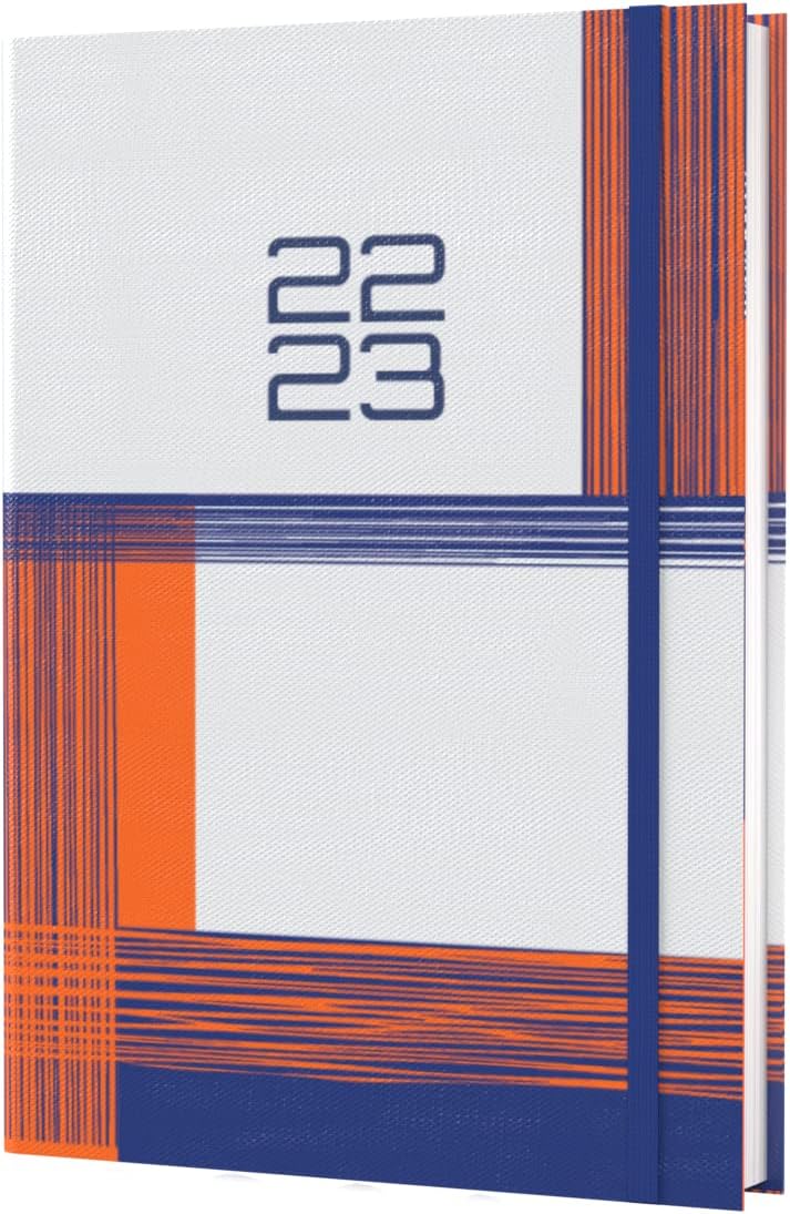Collins Amara A5 Week To View Mid Year Academic 2022-23 Diary - Orange (AM153M.44-2223) - Student Journal Planner with diary, notes and timetables