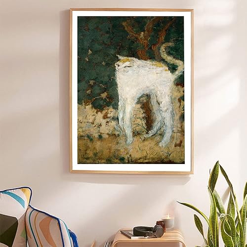 Miniatura 3 de Póster estampado de Pierre Bonnard de The White Cat - Pintura vintage en lienzo, pósteres e impresiones artísticas para pared, cuadros para el hogar