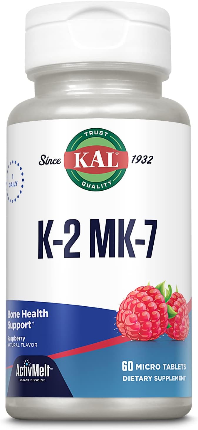 KAL Vitamin K2 MK7 ActivMelt 100 mcg, Vitamin K Supplement
