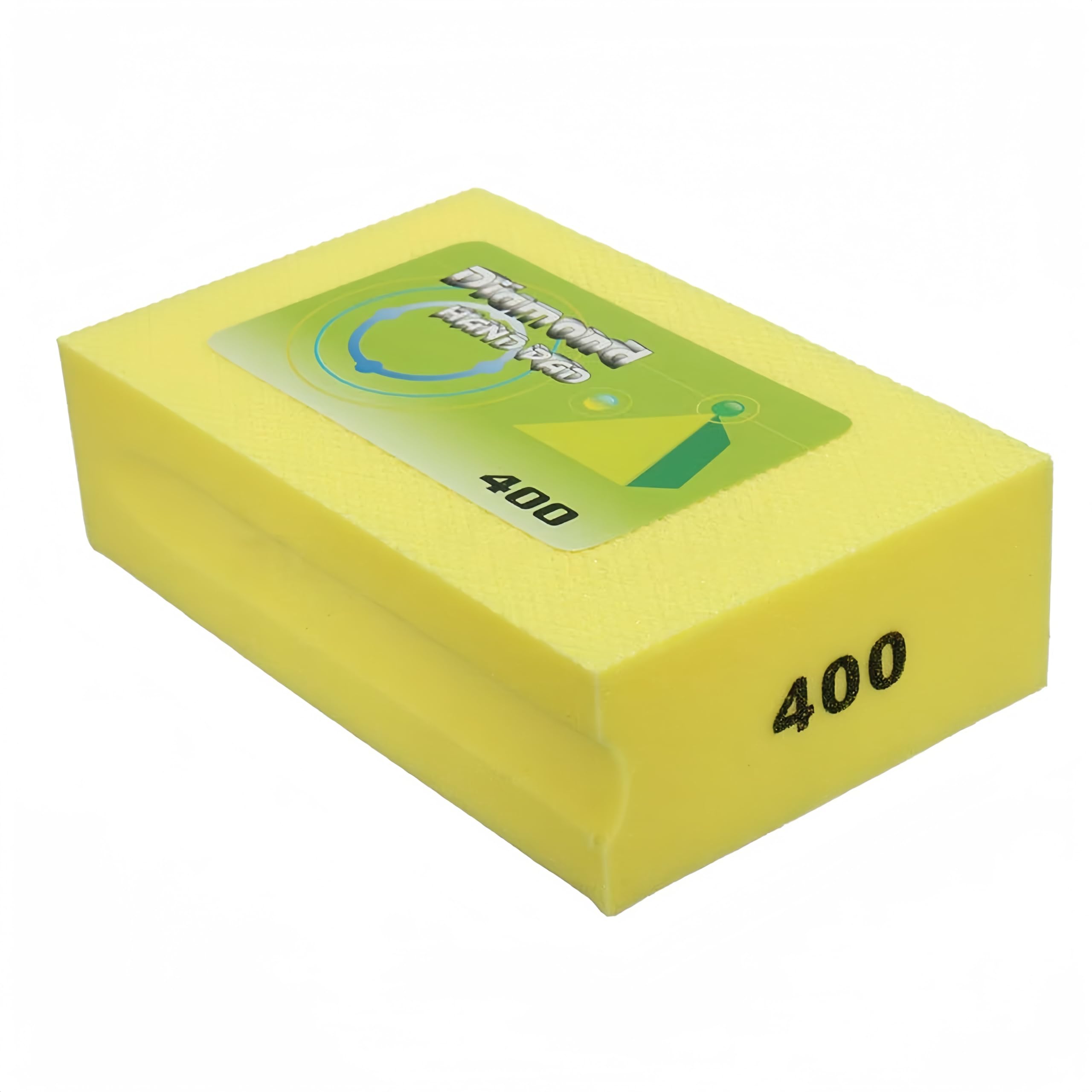 Machswon 1 Pc Diamond Sanding Blocks Hand-Held Pad Polishing Grinding Block For Glass Granite Concrete Marble 400 Grit